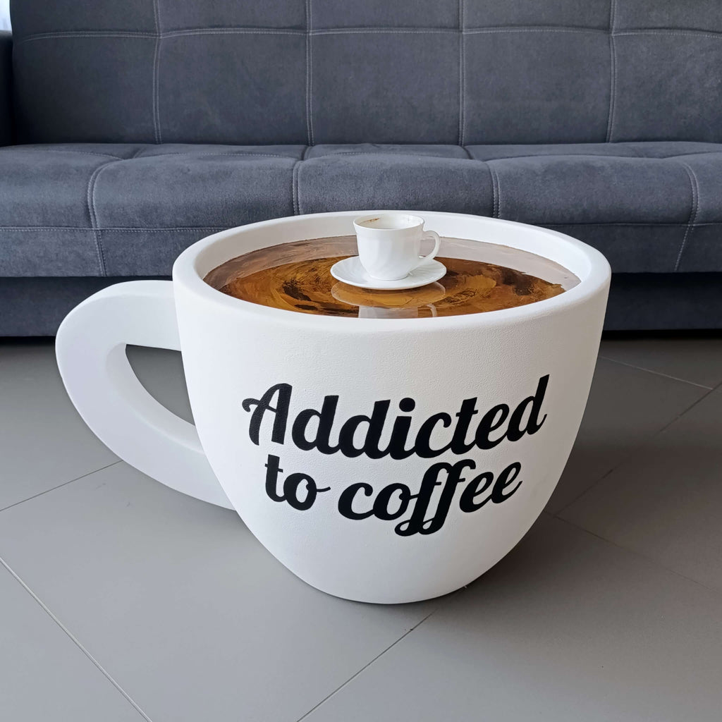Addicted to Coffee - Coffee Cup Table